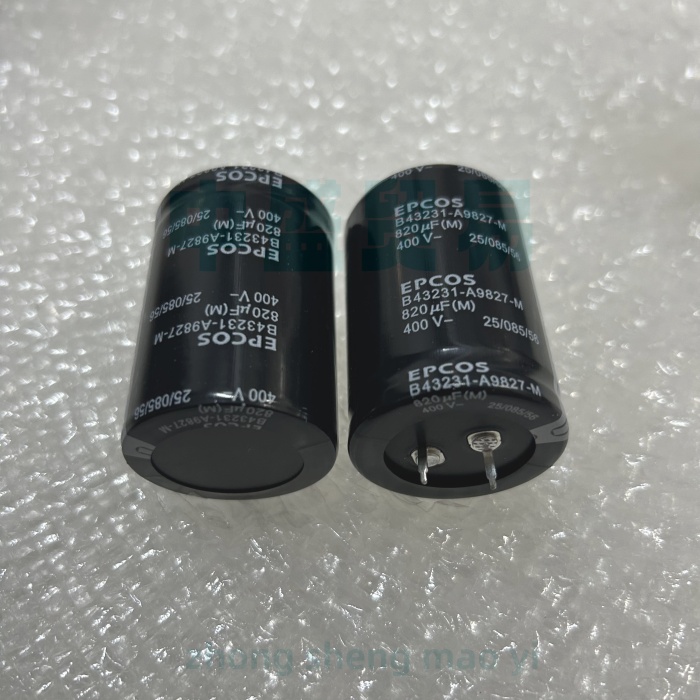 EPCOS爱普科斯B43543-S9827-M1三脚电解电容 400V820UF牛角脚3针