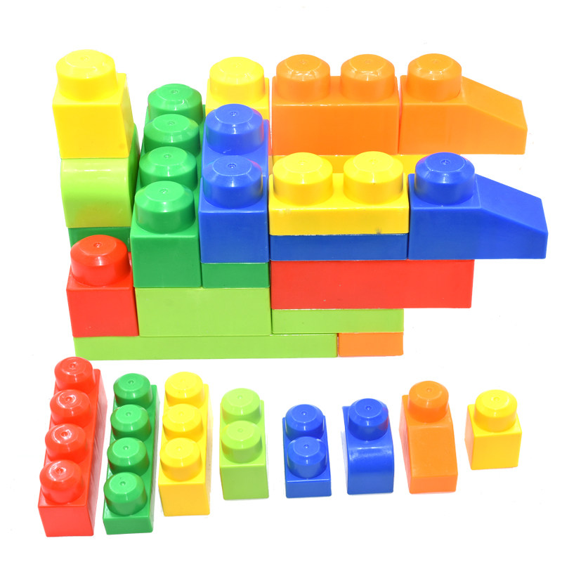 儿童大号拼搭建房玩具桌面拼装早教宝宝防误吞简单百变大积木论斤