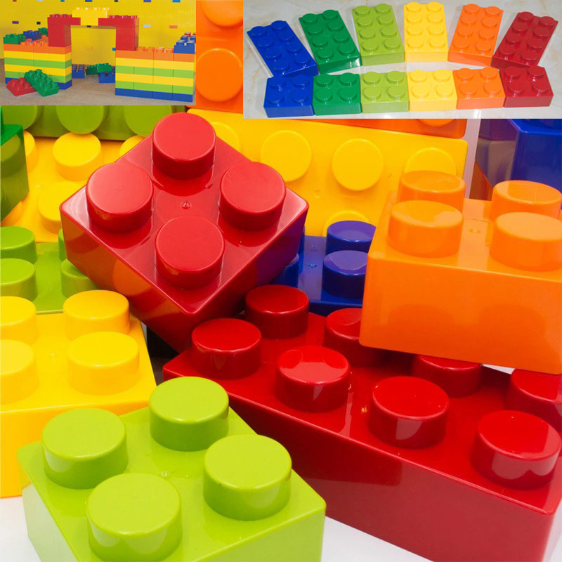 儿童优质大积木超大型8孔4孔颗粒拼装幼儿园房屋别墅城墙感统玩具