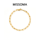 轻奢小众设计精致新款 Missoma金色经典 迷你回形针手链时尚 手饰