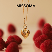 芭比同款 Missoma爱心吊坠项链心形轻奢小众毛衣链女新年礼物