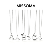 Missoma专属定制迷你熔岩字母吊坠项链高级感轻奢时尚 小众锁骨链