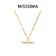 张予曦同款 Lucy Williams Missoma金色锆石T型水平项链女