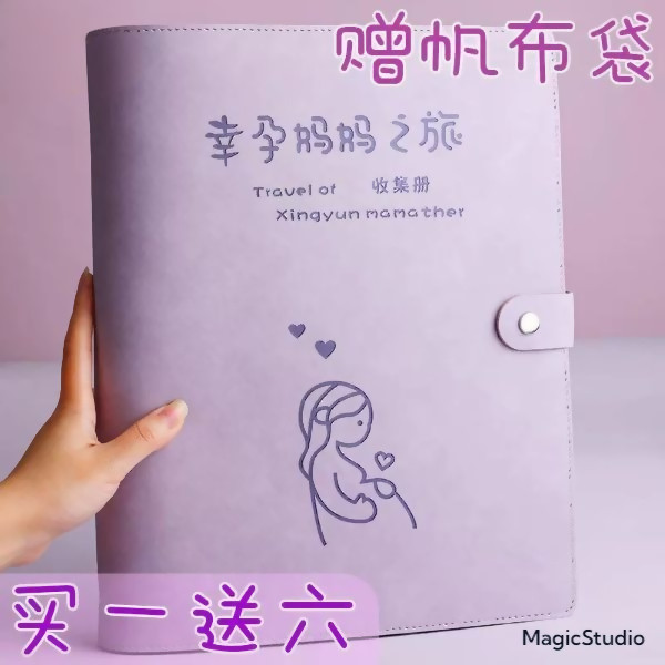 孕检收纳册孕妈孕妇产检收纳袋b超报告孕期档案册活页资料档案袋