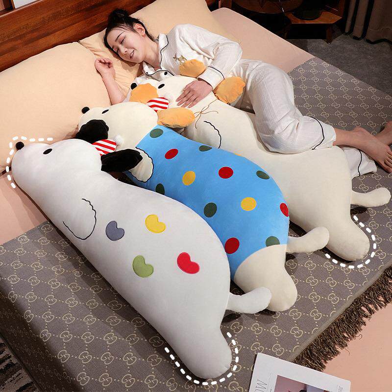 慵懒小狗可拆洗长条卡通抱枕女生睡觉夹腿侧睡靠枕靠垫男生款宿舍