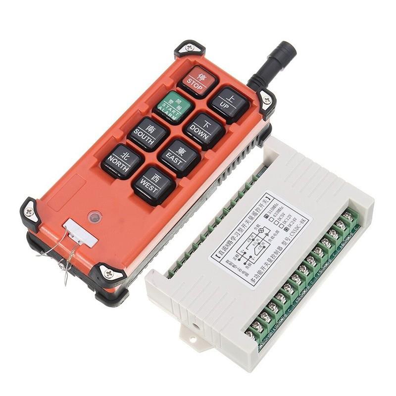 新款8路交流220v无线遥控开关多功能接收控制行车控制器灯具电机