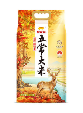 金龙鱼福鹿献瑞来五常大米5KG家用东北大米10斤新米一级优质煲仔