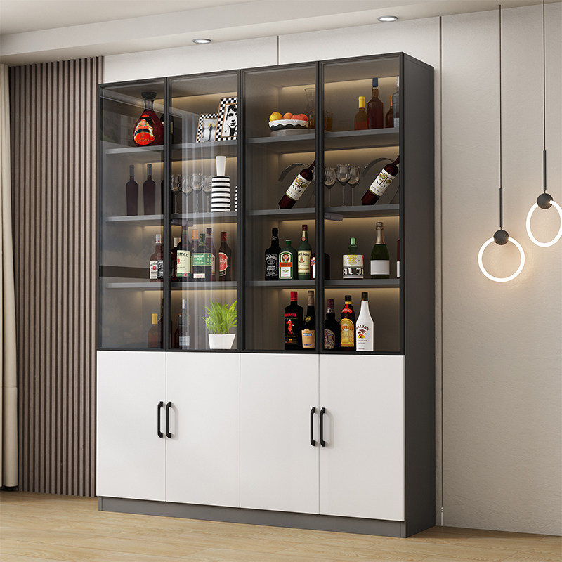 轻奢酒柜靠墙储物柜现代简约高档餐边柜家用一体边柜玻璃门展示柜,住宅家具,酒柜,淘宝优惠券,粉丝福利购,淘宝优惠卷