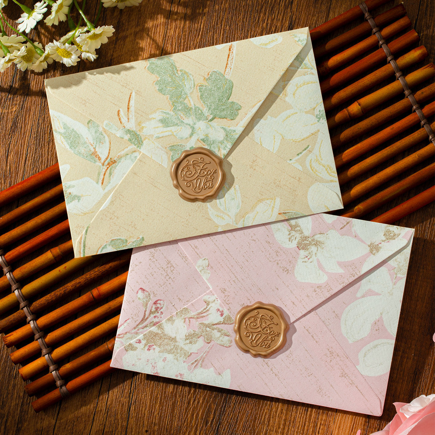 艾黎花屿晴信封信纸套装创意手写信笺唯美浪漫文艺书信仪式感表白情书生日祝福送男生女朋友七夕情人节礼物