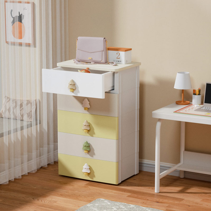 绣川彩虹彩色森林收纳柜抽屉五斗柜儿童衣柜客厅卧室床头柜免安装