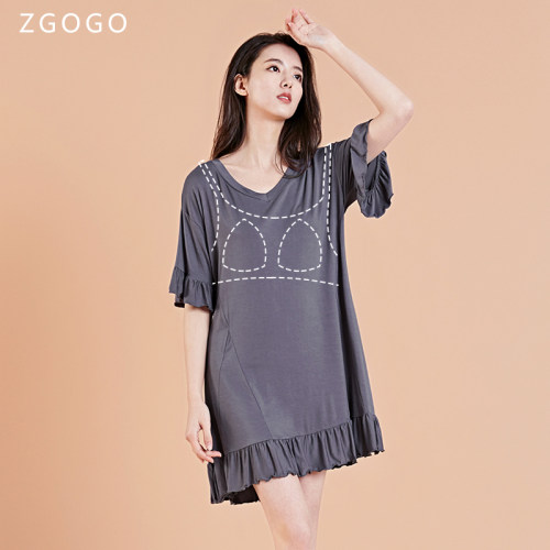 宅格格莫代尔棉夏季甜美家居服