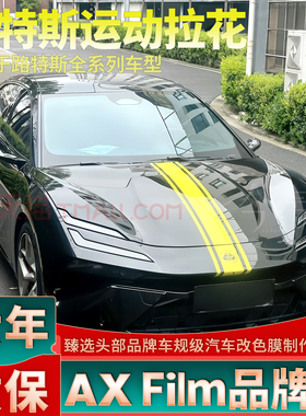 适用路特斯EMEYA繁花拉花机盖黄色车贴ELETRE车身装饰贴纸个性