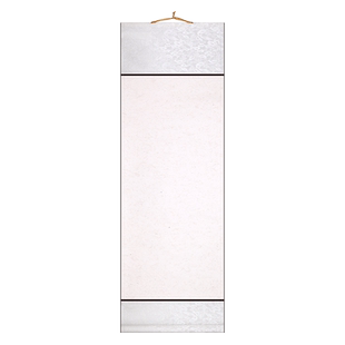 空白挂轴生宣立轴麻纸万年红蜡染仿古洒金半生半熟装裱卷轴书法国画作品专用创作定制画轴红色日历竖轴手写