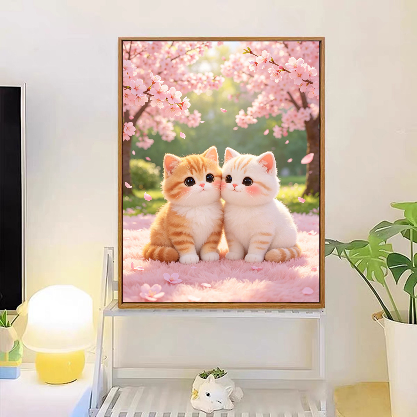 轻俏钻石画可爱猫咪高级图片