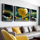 5D Diamond Painting 2023 Full Diamond New Sanlian Fatched Deer Living Room Crystal Point Cross Stick Cross Stroke