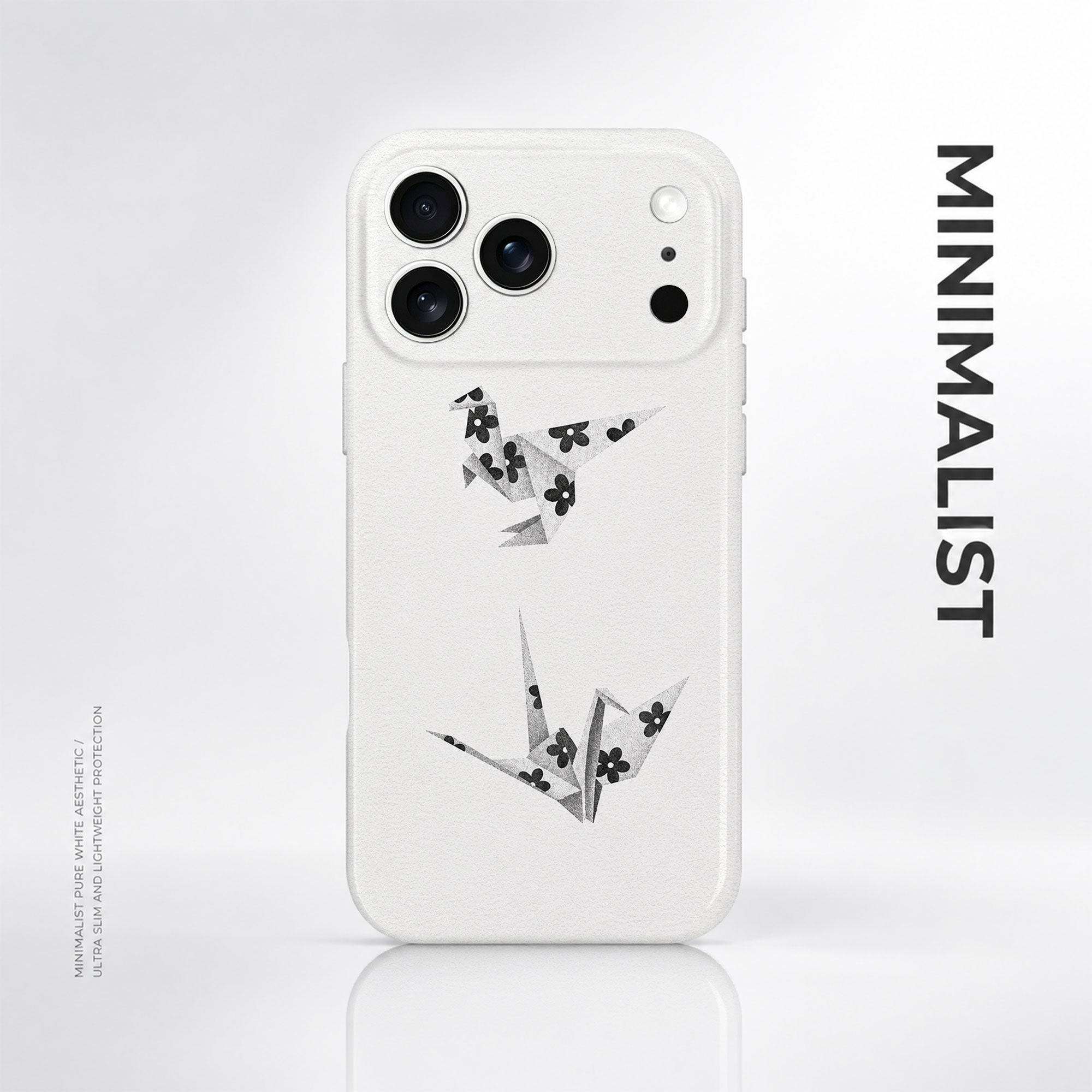ins花朵千纸鹤适用苹果17手机壳iPhone17promax保护套新款16pro高级15软硬13防摔14硅胶12女11