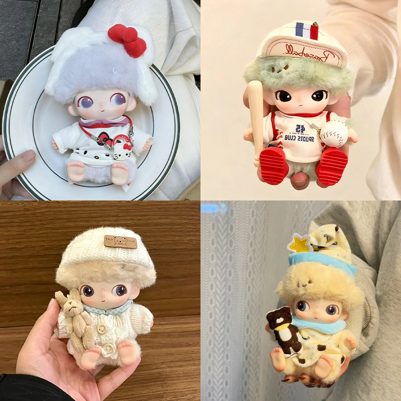 dimoo新生日记系列娃衣服10cm搪胶毛绒挂件秋冬替换装毛衣帽子,模玩/动漫/周边/娃圈三坑/桌游,棉花娃娃/毛绒玩具娃衣,淘宝优惠券,粉丝福利购,淘宝优惠卷