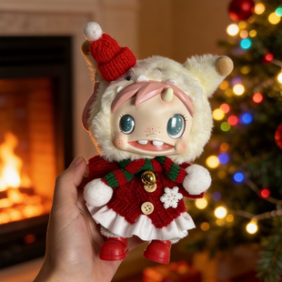 Baby怪物收藏系列毛绒套装 Monster POLAR 红毛衣圣诞宝拉娃衣服装