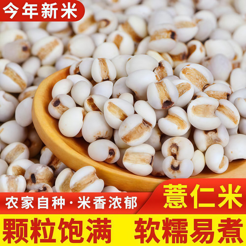 新鲜正宗白薏米搭配红小豆杂粮粥