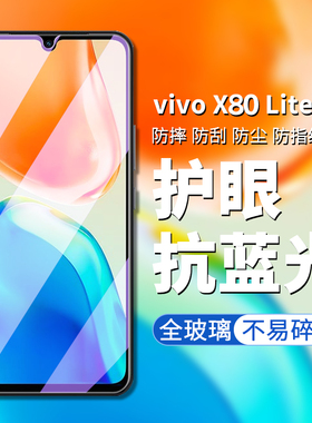 适用于vivox80lite钢化膜VIVO X80LITE手机膜高清高透屏幕贴膜VIVO V2208防偷窥防偷看屏幕隐私钢化保护膜