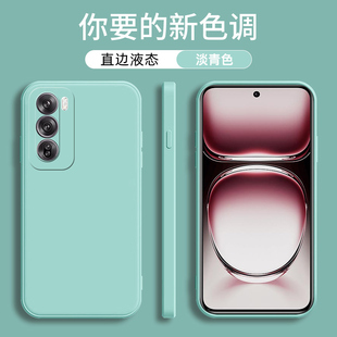 适用OPPO RENO12PRO手机壳5g国际版oppo reno12pro魔方液态硅胶保护套OPPO CPH2629直边硅胶男女液态防摔软壳