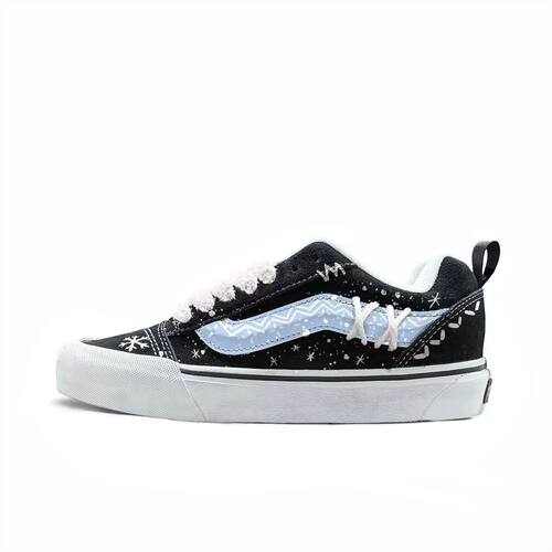 VANS范斯Active蓝雪涂鸦面包鞋