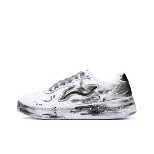 暗夜星河 LiNing李宁 流星做旧 灰白色 AGCS419 定制球鞋