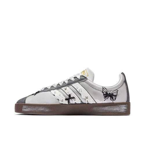 【定制球鞋】Adidas neo VL Court 2.0  板鞋   银蝶ID6015