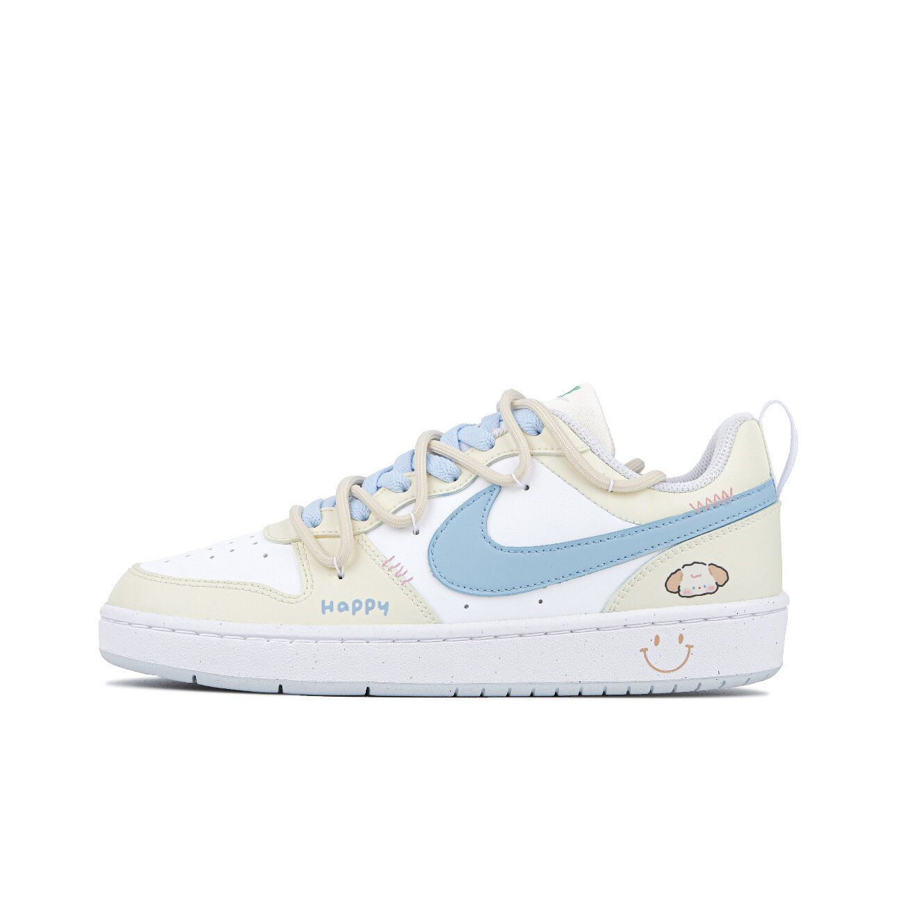 【定制球鞋】Nike Court Borough 菠萝小熊 可爱 蓝黄 DV5456-109