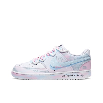 【定制球鞋】Nike Court Vision 心动CP 甜酷 蓝粉白 DH2987-101