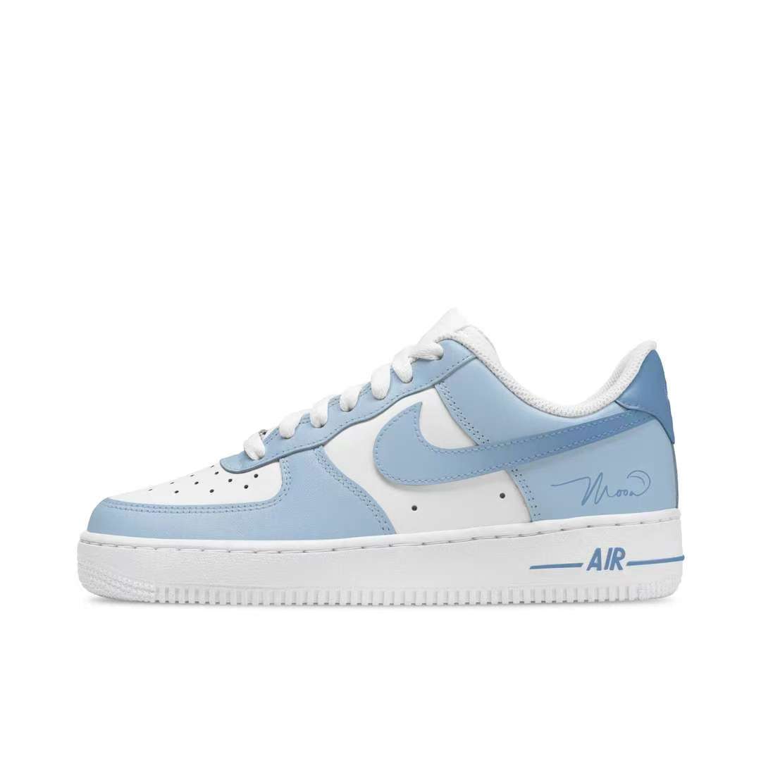 【定制球鞋】Nike Air Force 1 蓝梦轻语 CW2288-111