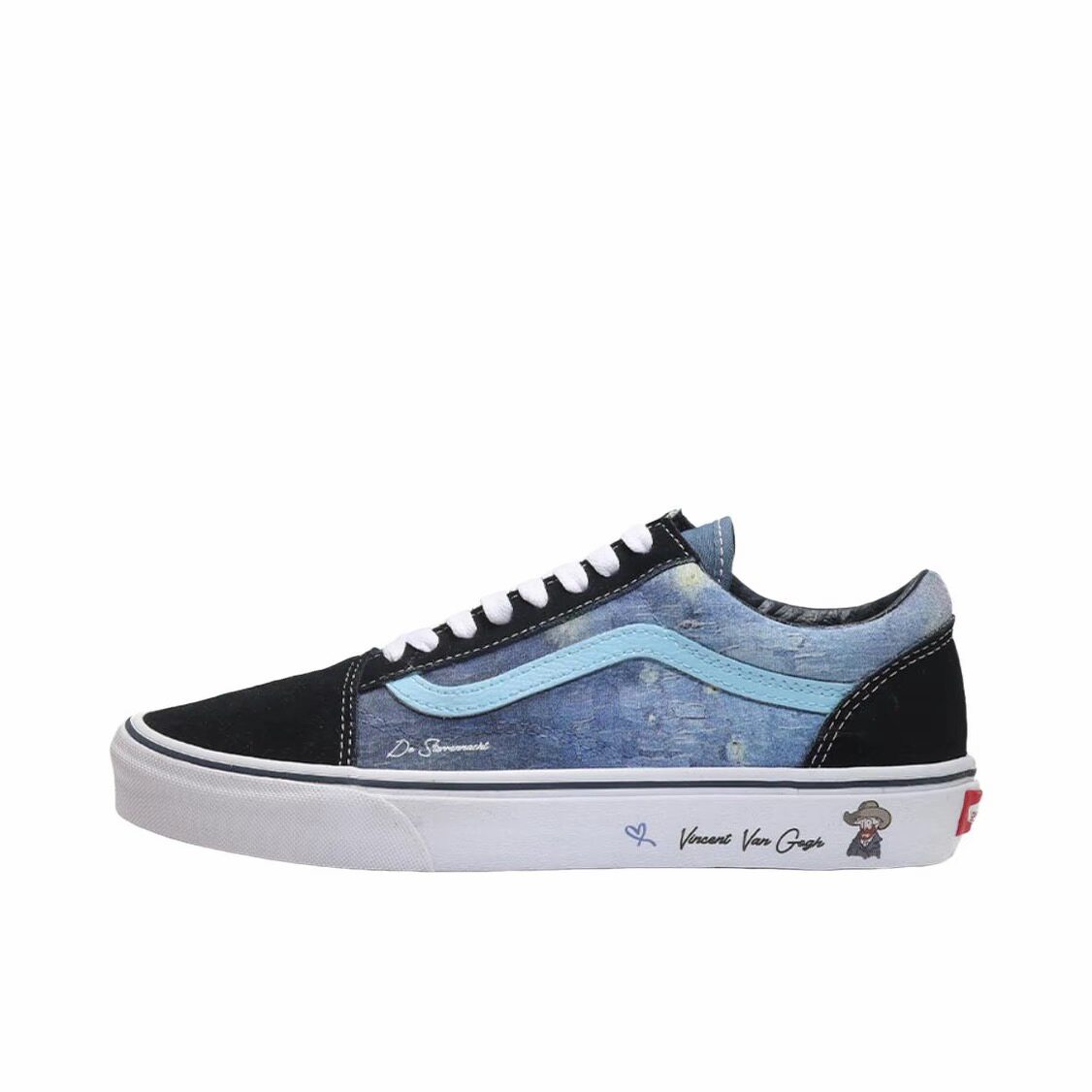 【定制球鞋】 Vans/范斯 Old Skool 板鞋 星空/蓝色 VN000D3HNVY
