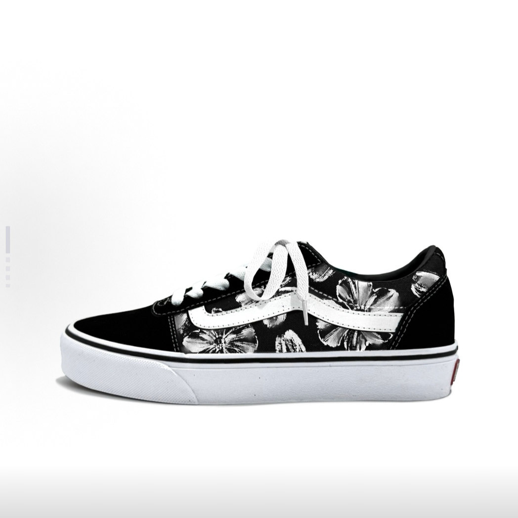 【定制球鞋】Vans/范斯 Ward Active 素花墨影  VN0A36EMC4R,运动鞋new,板鞋,淘宝优惠券,粉丝福利购,淘宝优惠卷