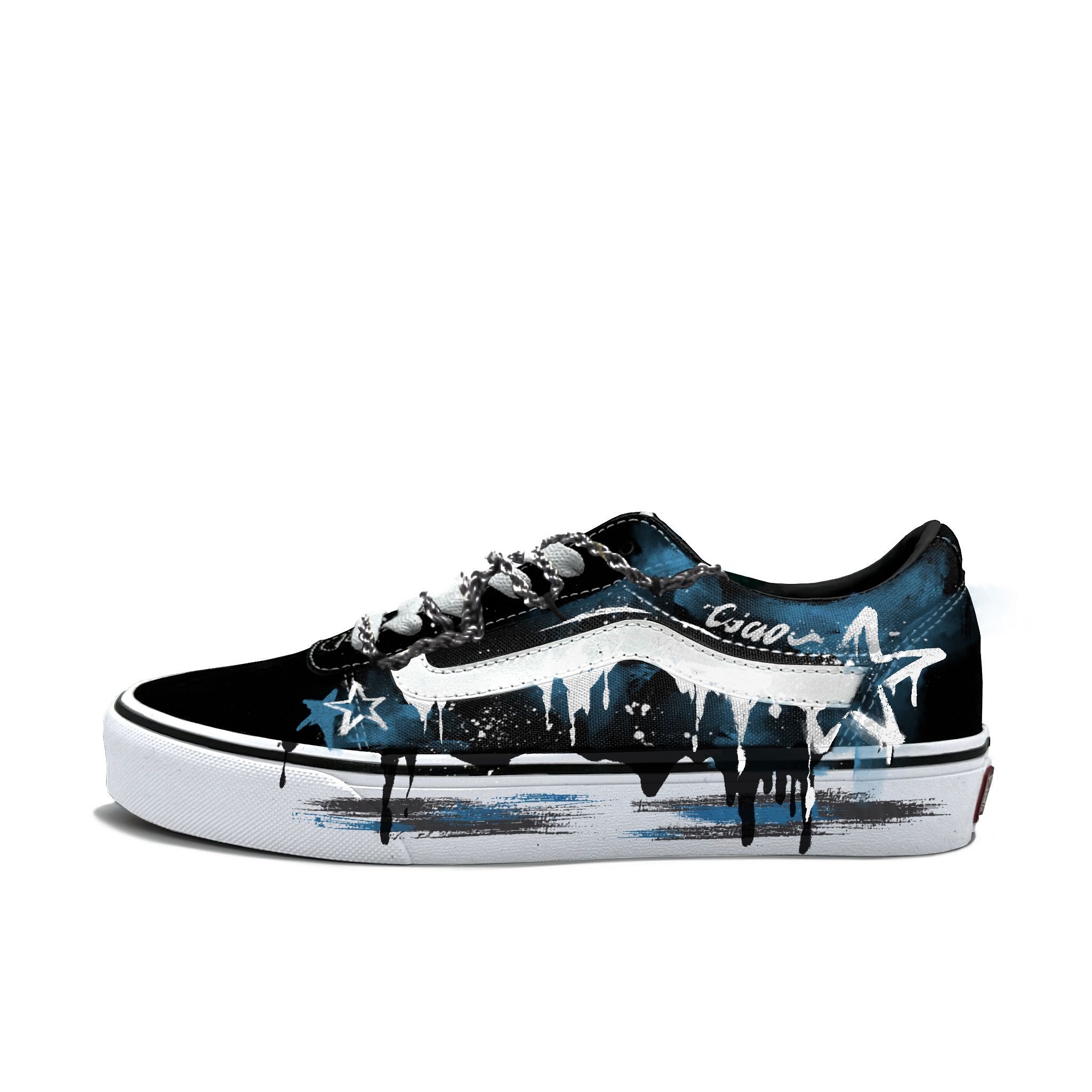 VANS范斯定制球鞋星融墨韵