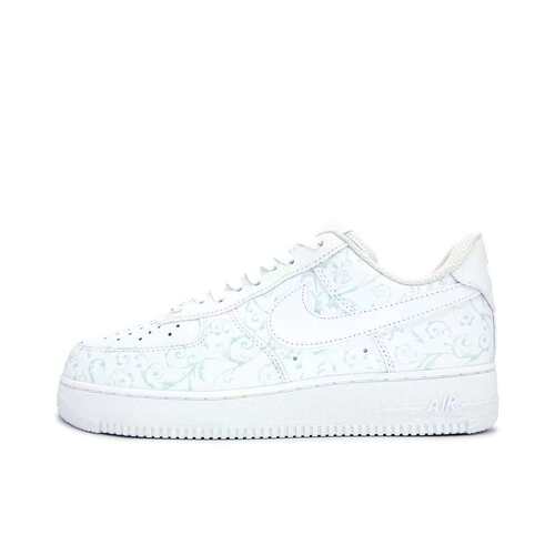 【定制球鞋】Nike Air Force 1 板鞋 白色/蓝色/青花瓷CW2288-111