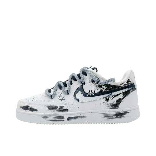 【定制球鞋】 Nike Court Vision 1 板鞋 暗黑骑士贰  DH2987-101