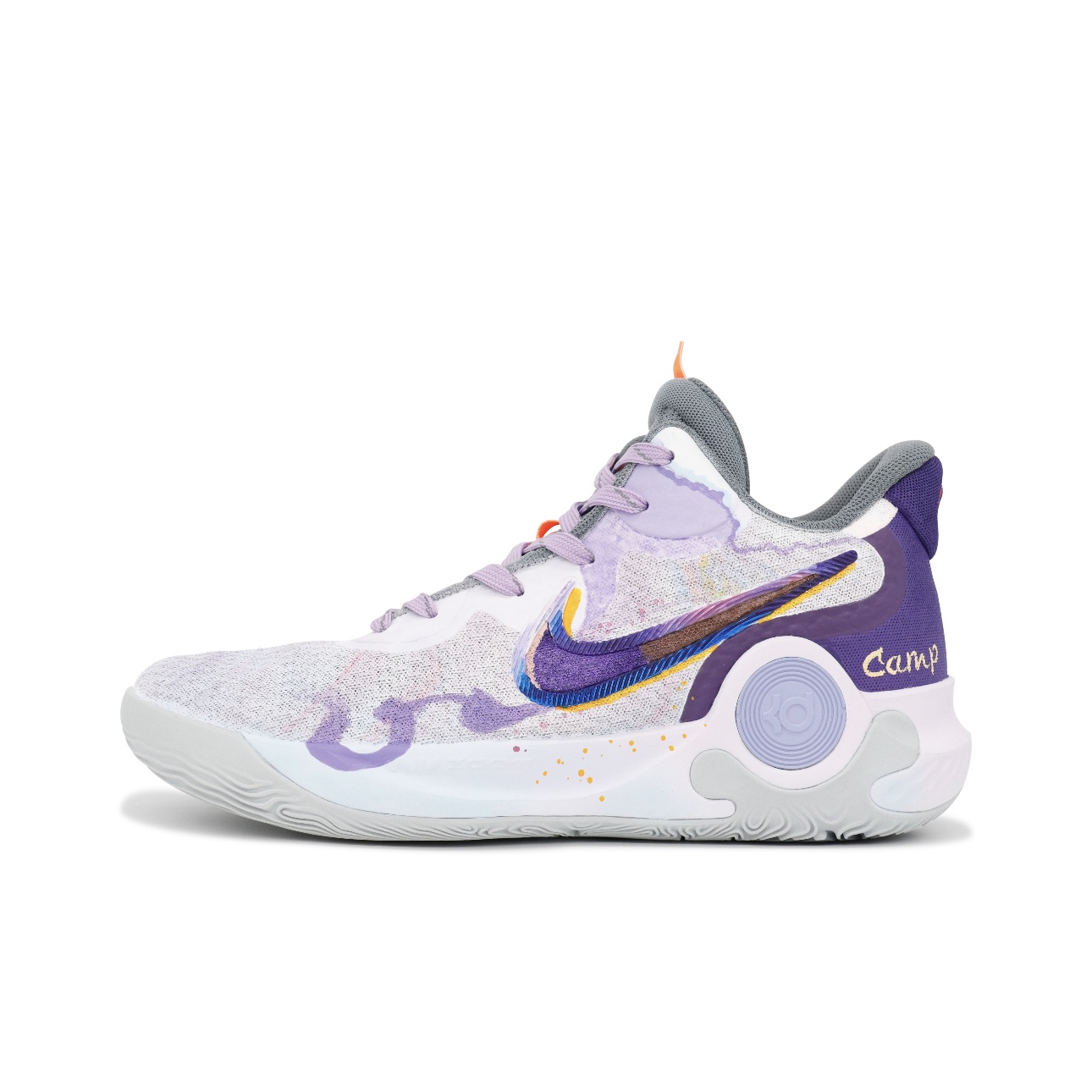 【定制球鞋】Nike Trey 5IX EP热血狂飙 怪咖飞步 白紫CW3402-011