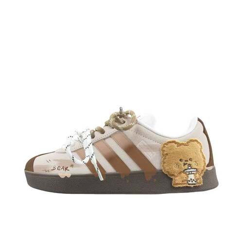 【定制球鞋】 adidas neo Vl Court   板鞋  奶茶熊双带 HQ1802