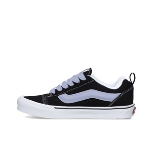 【定制球鞋】Vans Knu Skool 雾霾紫 喷绘 黑紫色 VN0009QC6BT1