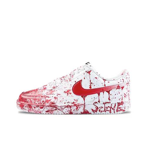 【定制球鞋】Nike Court Vision 1案发现场 迷案 血渍 DH2987-101