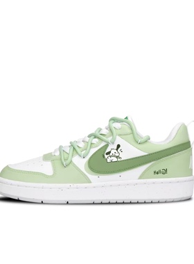 【定制球鞋】Nike Court Borough Low线条小狗 浅绿色 DV5456-109
