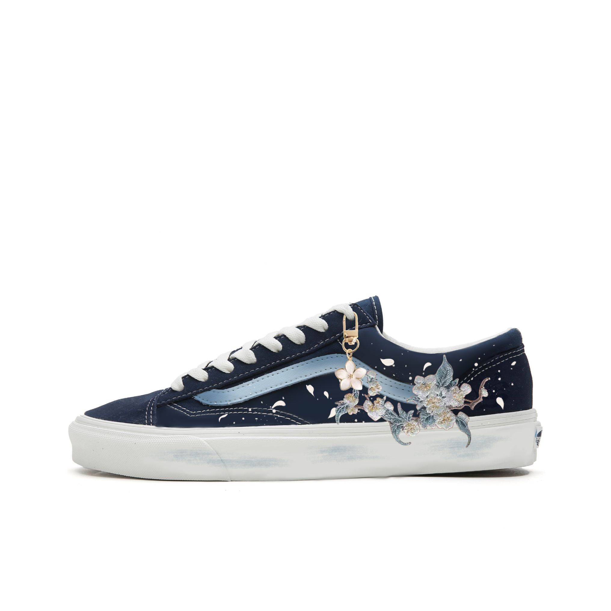 Vans范斯花韵36低帮手绘帆布鞋图片