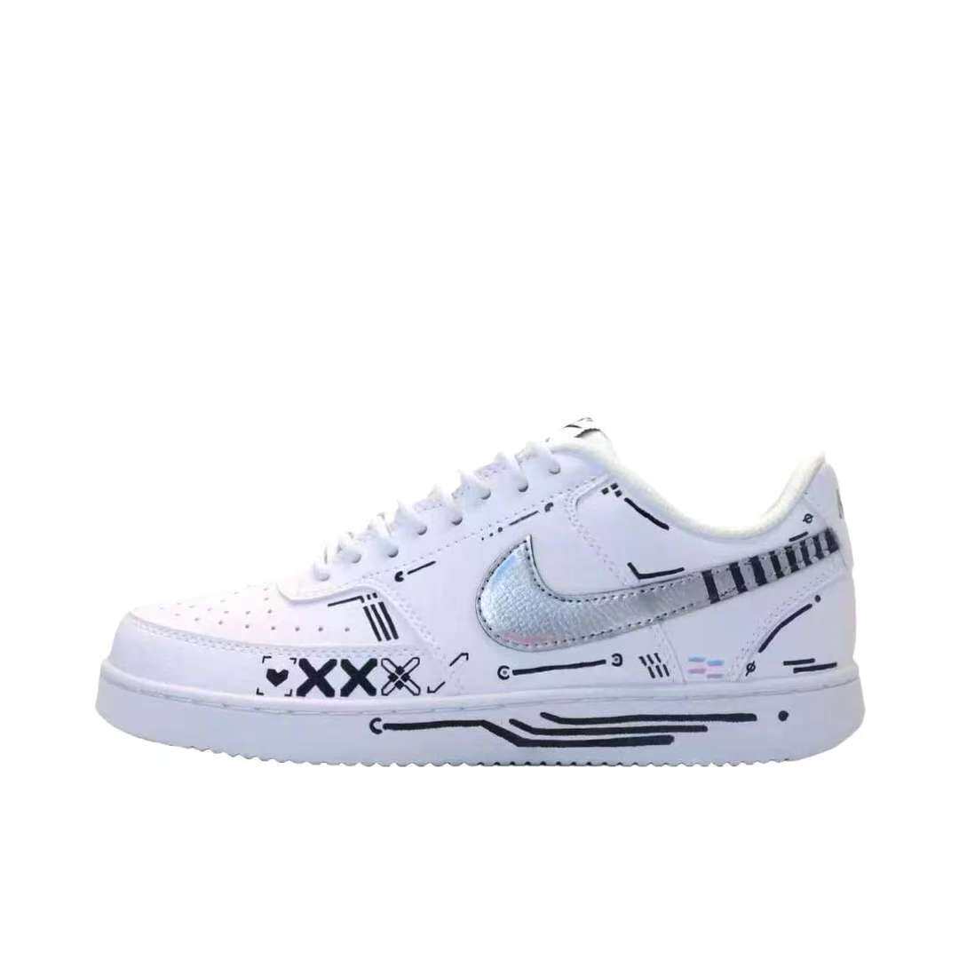 【定制球鞋】Nike Court Vision 银雪飘逸 DH2987-101