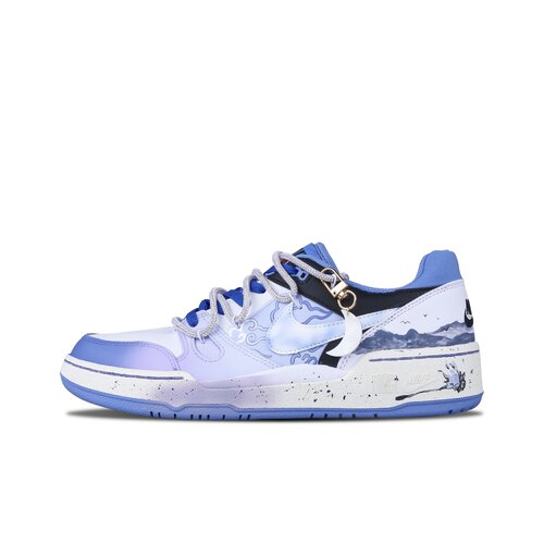 【定制球鞋】Nike Full Force Low 晴山品月 蓝紫白 FB1362-100