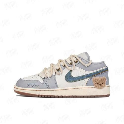 【定制球鞋】Air Jordan 1  丹宁小熊 FZ5046-041