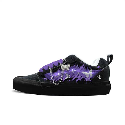 Vans范斯定制手绘厚底面包鞋