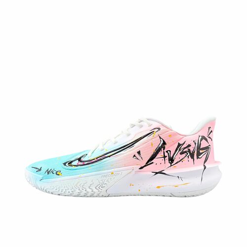 【定制球鞋】Nike Precision 7   篮球鞋 蓝缎粉絮 FN4322-100