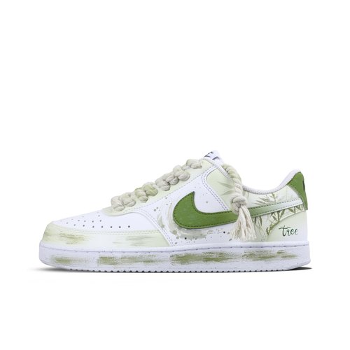 【定制球鞋】Nike Court Vision 1 竹逸绿境 国潮 白绿DH2987-101