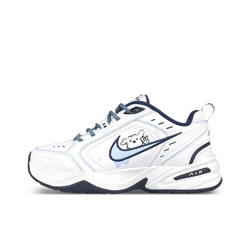【定制球鞋】Nike Air Monarch 4 线条 比耶小狗 白蓝 415445-102