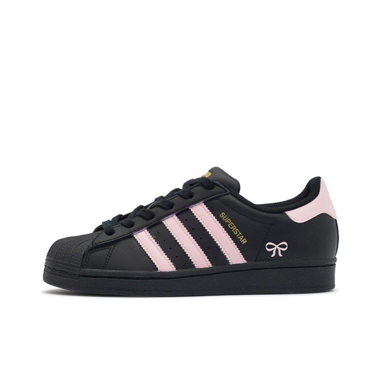 【定制球鞋】adidas originals Superstar J 薄雾派对 黑粉EF5398,运动鞋new,篮球鞋,淘宝优惠券,粉丝福利购,淘宝优惠卷